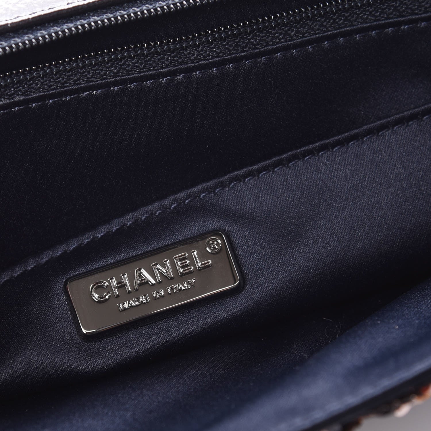 Chanel Sequin Medium Single Flap Bronze Black 6 of 9