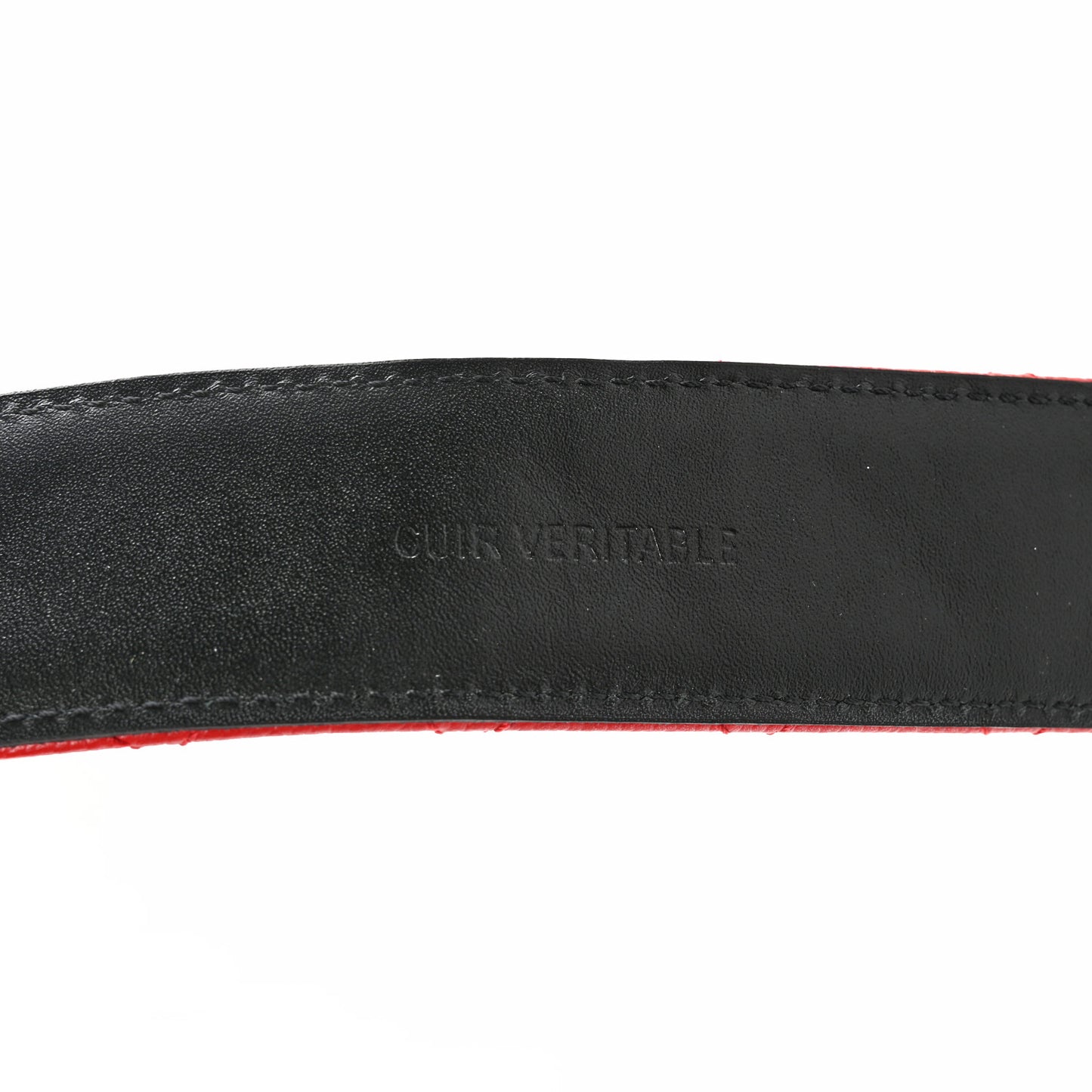 Caviar Quilted CC Chain Belt 85 34 Red