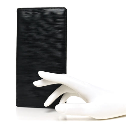 Louis Vuitton Epi Brazza Wallet Black 2 of 6