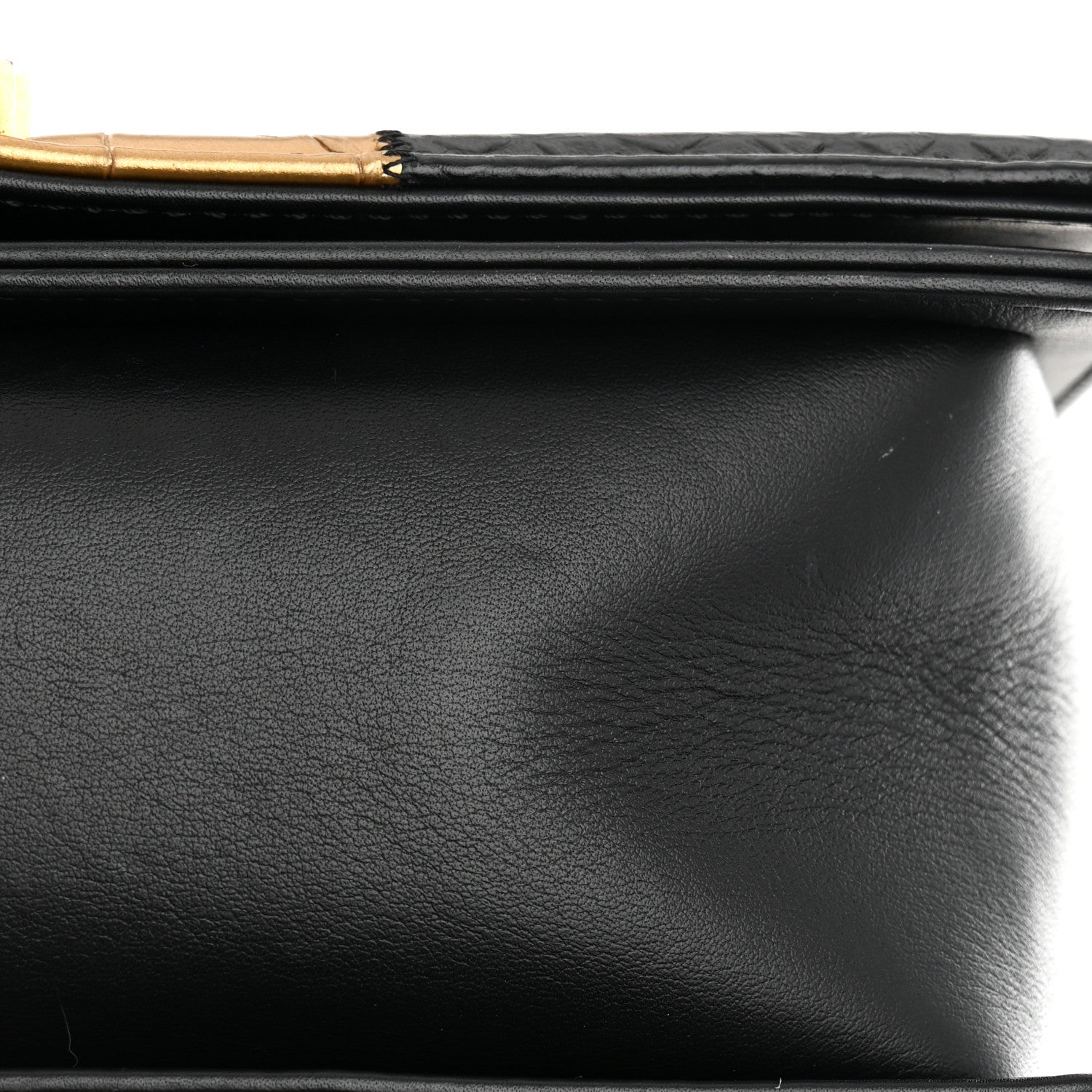 Chanel Crocodile Python Calfskin Embossed Medium Boy Flap Black Gold 17 of 17