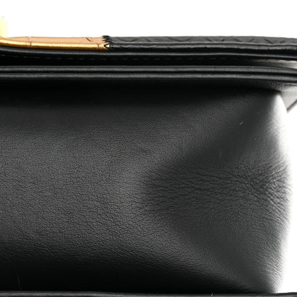 Chanel Crocodile Python Calfskin Embossed Medium Boy Flap Black Gold 17 of 17