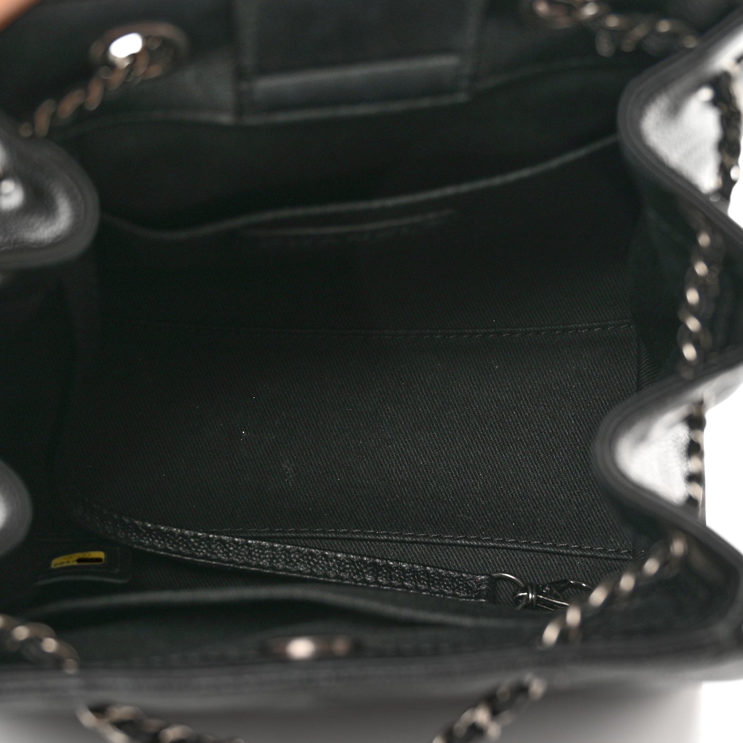 Caviar Quilted Small CC Bucket Bag Black
