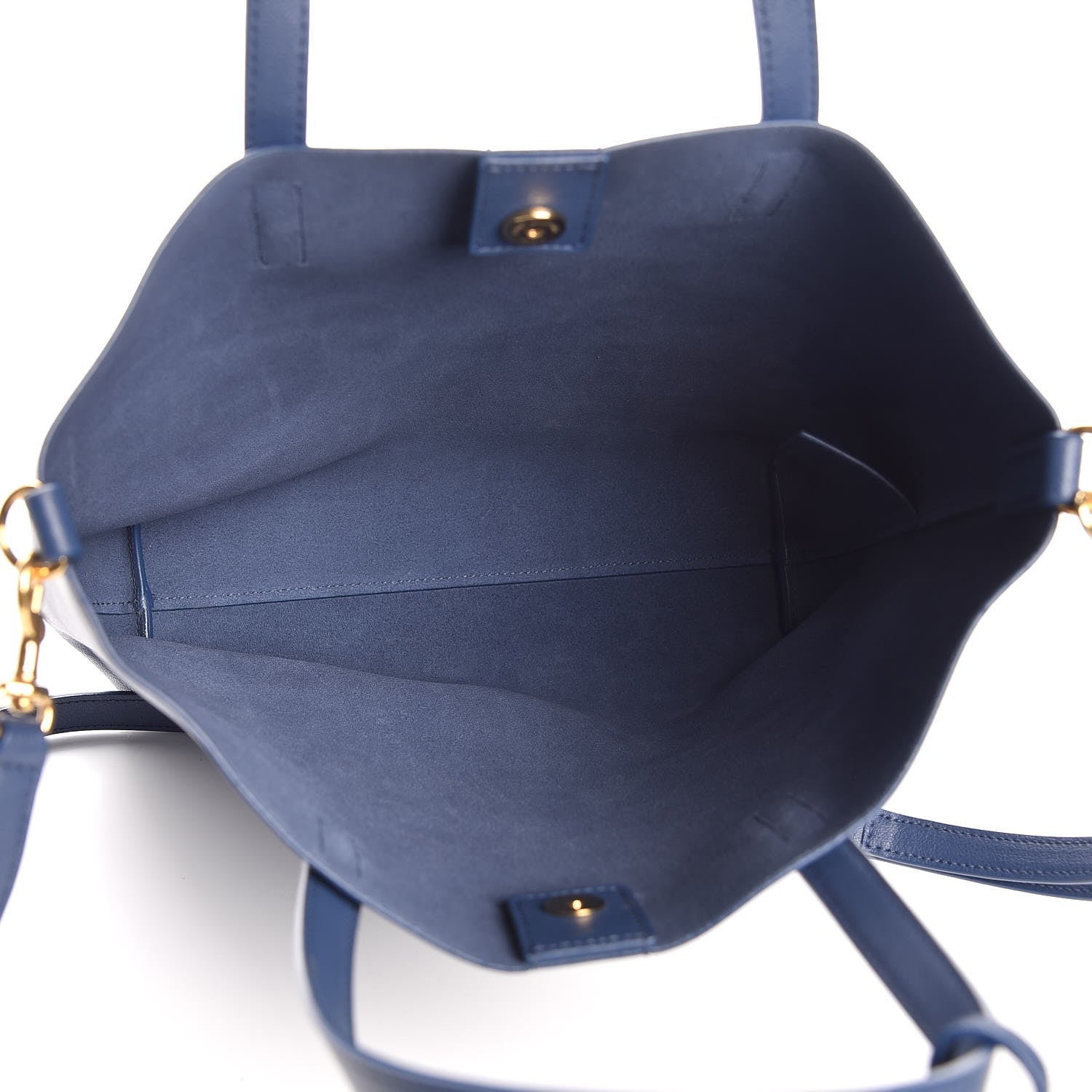 Saint Laurent Calfskin Toy Shopping Tote Denim 9 of 12