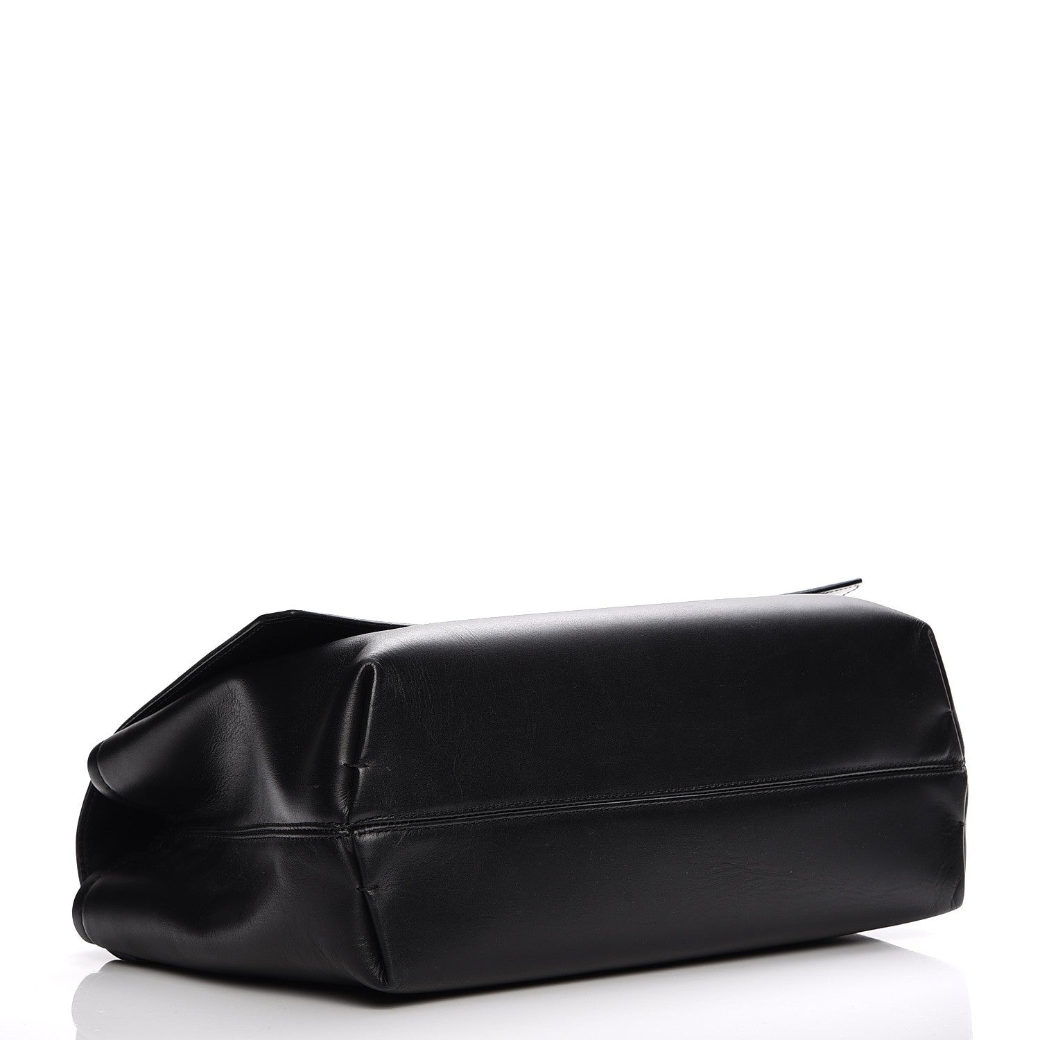Lanvin Hammered Calfskin Large Happy Edgy Shoulder Bag Black 3 of 8