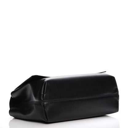 Lanvin Hammered Calfskin Large Happy Edgy Shoulder Bag Black 3 of 8