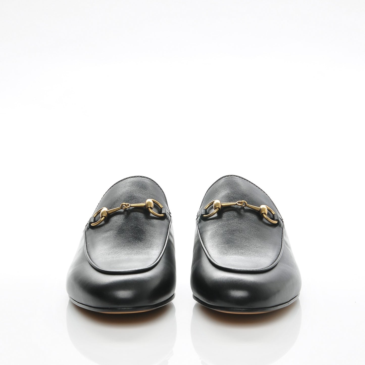 Calfskin Womens Princetown Slippers 39.5 Black