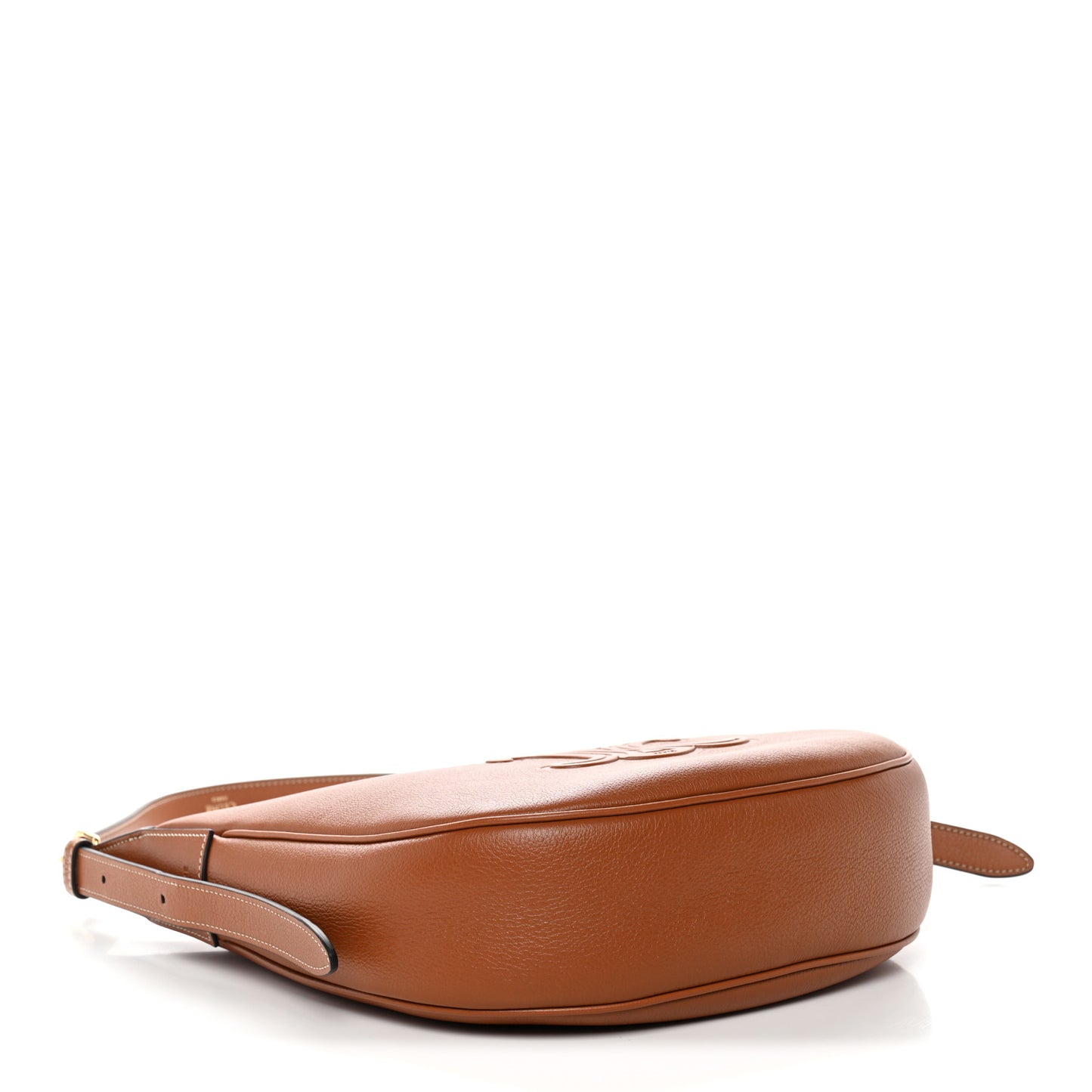 Supple Calfskin Small Triomphe Heloise Shoulder Bag Tan