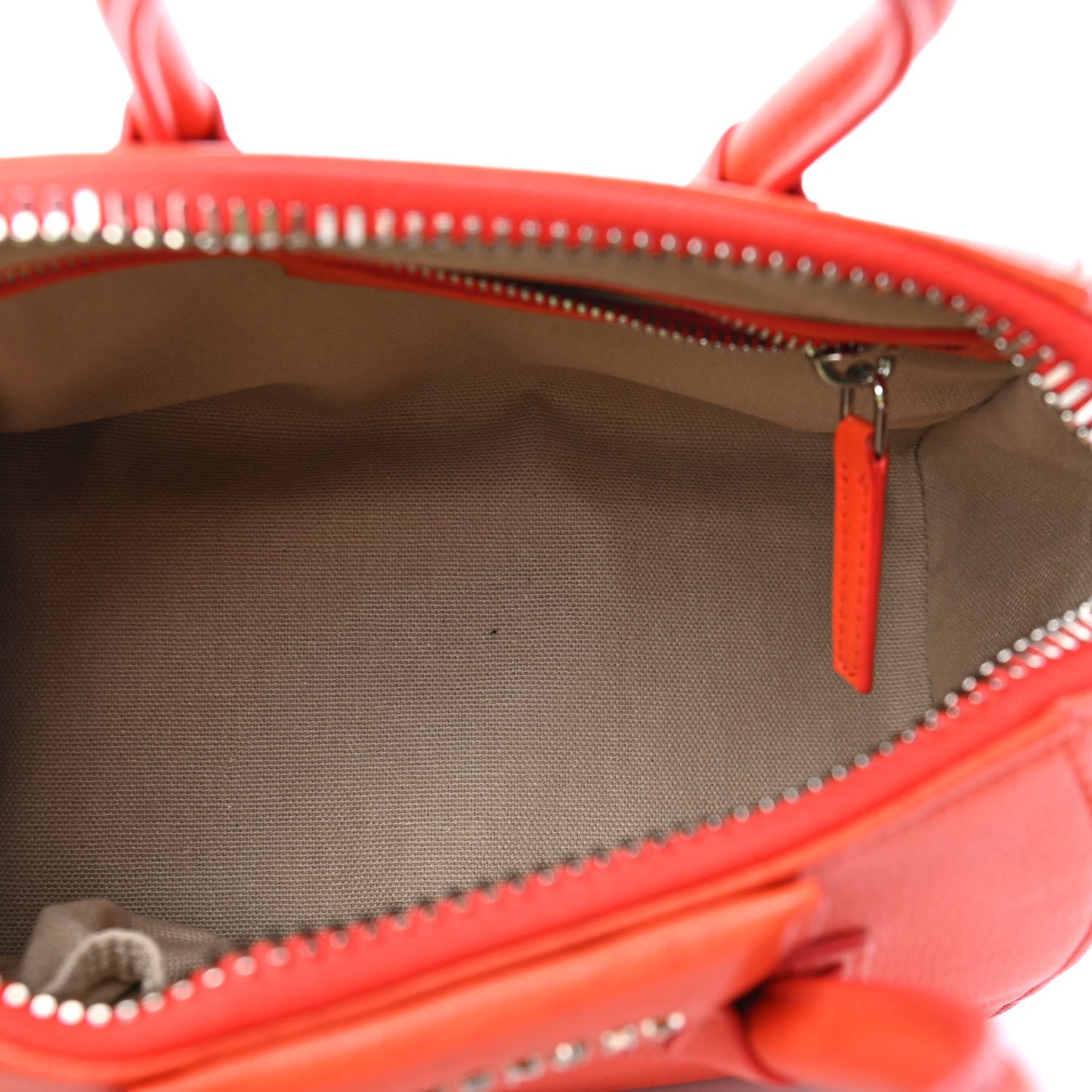 Sugar Goatskin Mini Antigona Burnt Orange