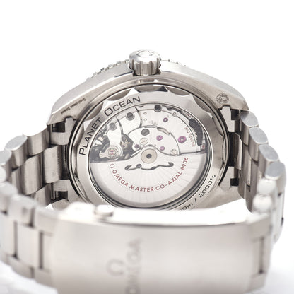 Omega Stainless Steel 43mm Seamaster Planet Ocean GMT Automatic Watch Black 215.30.44.22.01.001 4 of 5