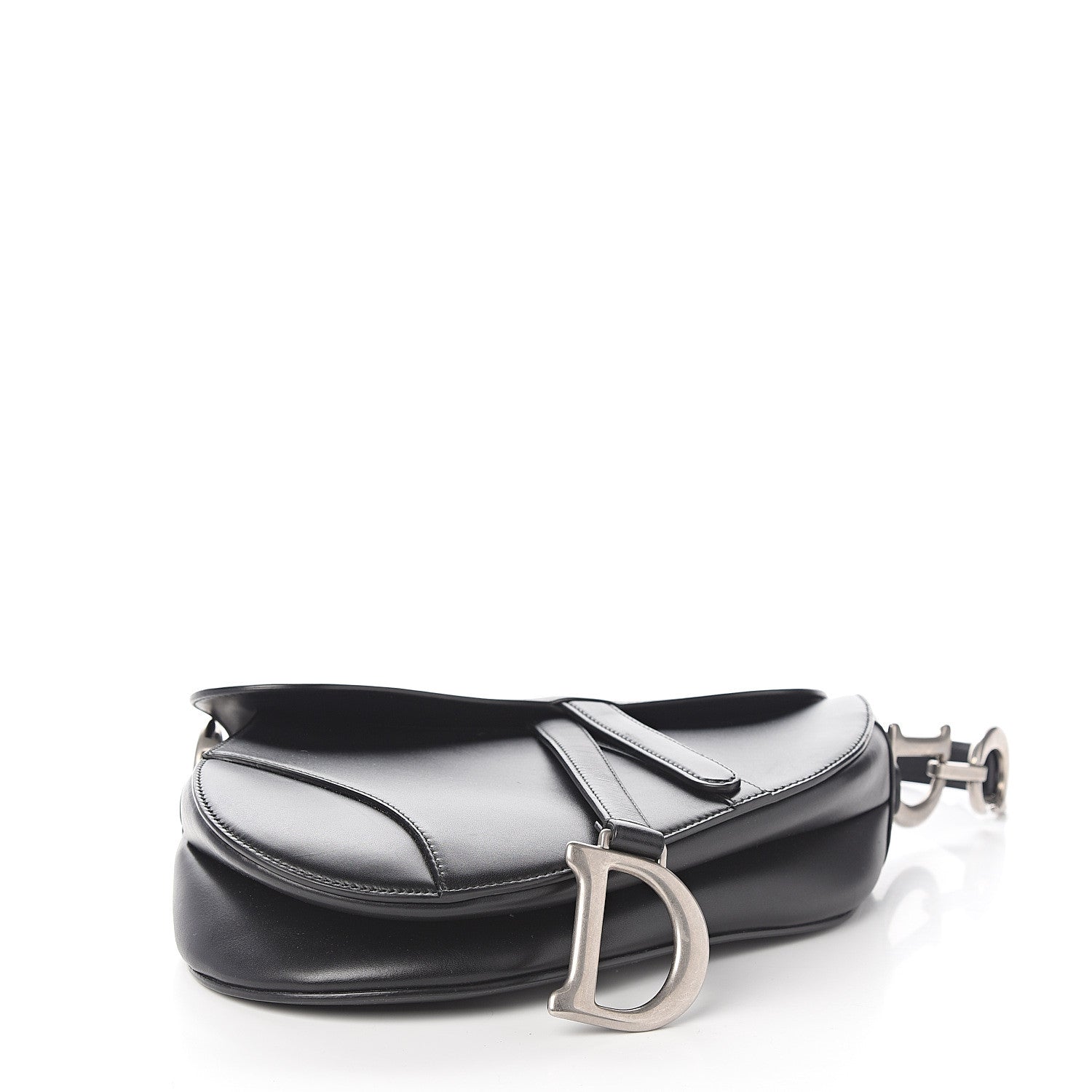 Christian Dior Calfskin Saddle Bag Black 3 of 11