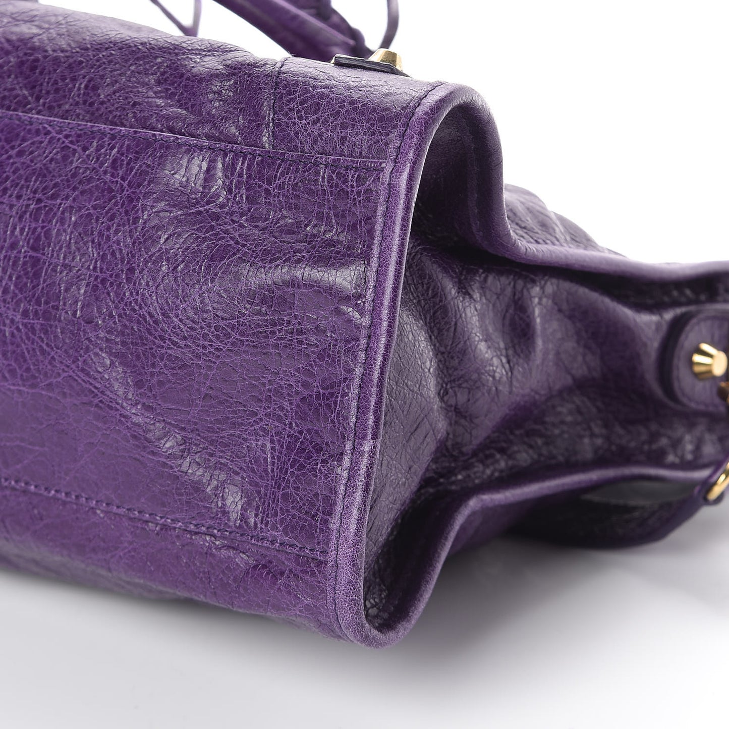 Agneau Classic Gold Hardware City Dark Violet
