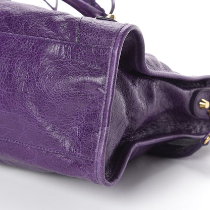 Balenciaga Agneau Classic Gold Hardware City Dark Violet 9 of 9