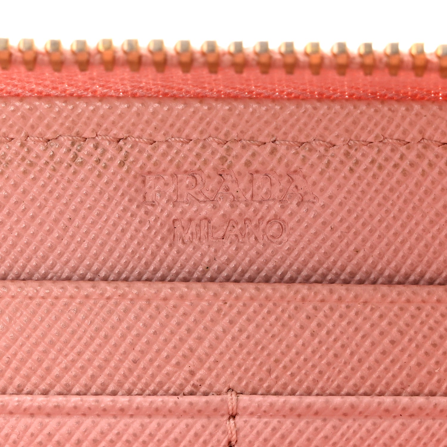 Prada Saffiano Fiocco Bow Zip Around Wallet Orchidea 6 of 14