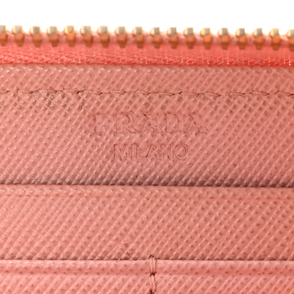 Prada Saffiano Fiocco Bow Zip Around Wallet Orchidea 6 of 14