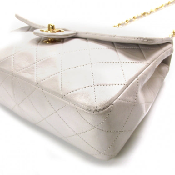 Chanel Lambskin Quilted Flap White 5 of 14