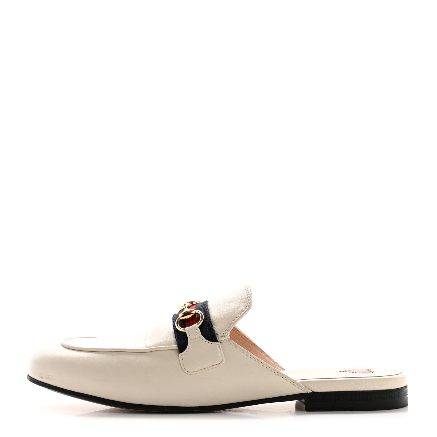 Gucci Malaga Kid Web Womens Princetown Slippers 37 Mystic White 1 of 14
