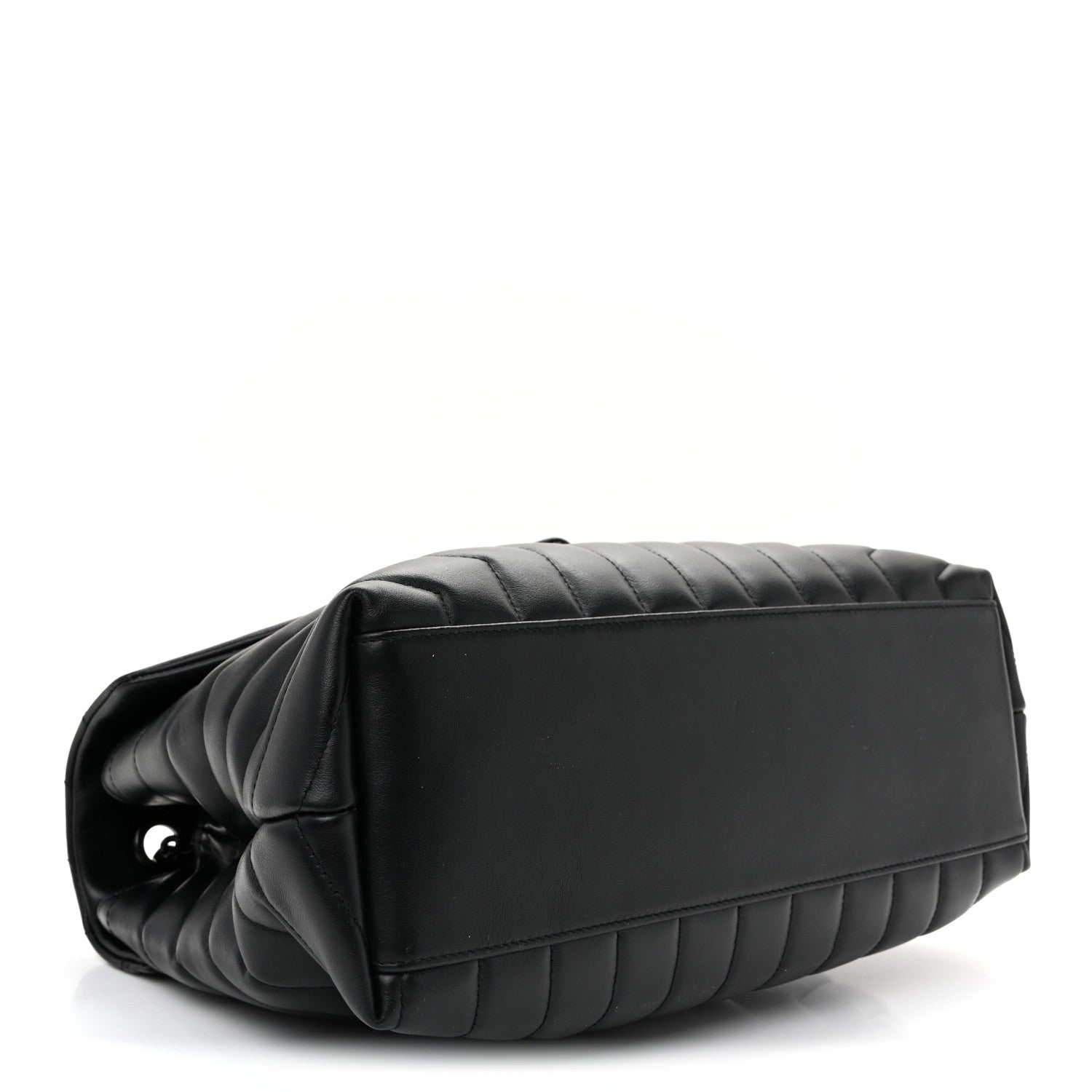 Saint Laurent Calfskin Y Quilted Monogram Monochrome Medium Loulou Chain Satchel Black 4 of 10