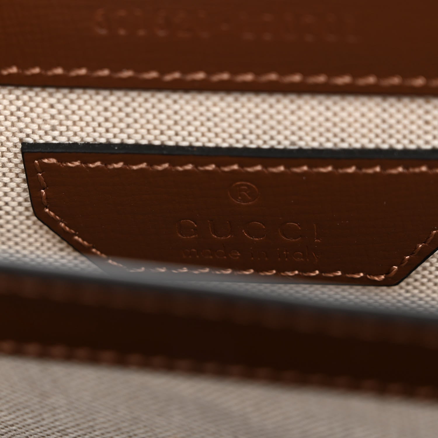 Gucci GG Supreme Monogram Azalea Calfskin Mini Retro Interlocking G Flap Shoulder Bag Beige Ebony Brown Sugar 6 of 10