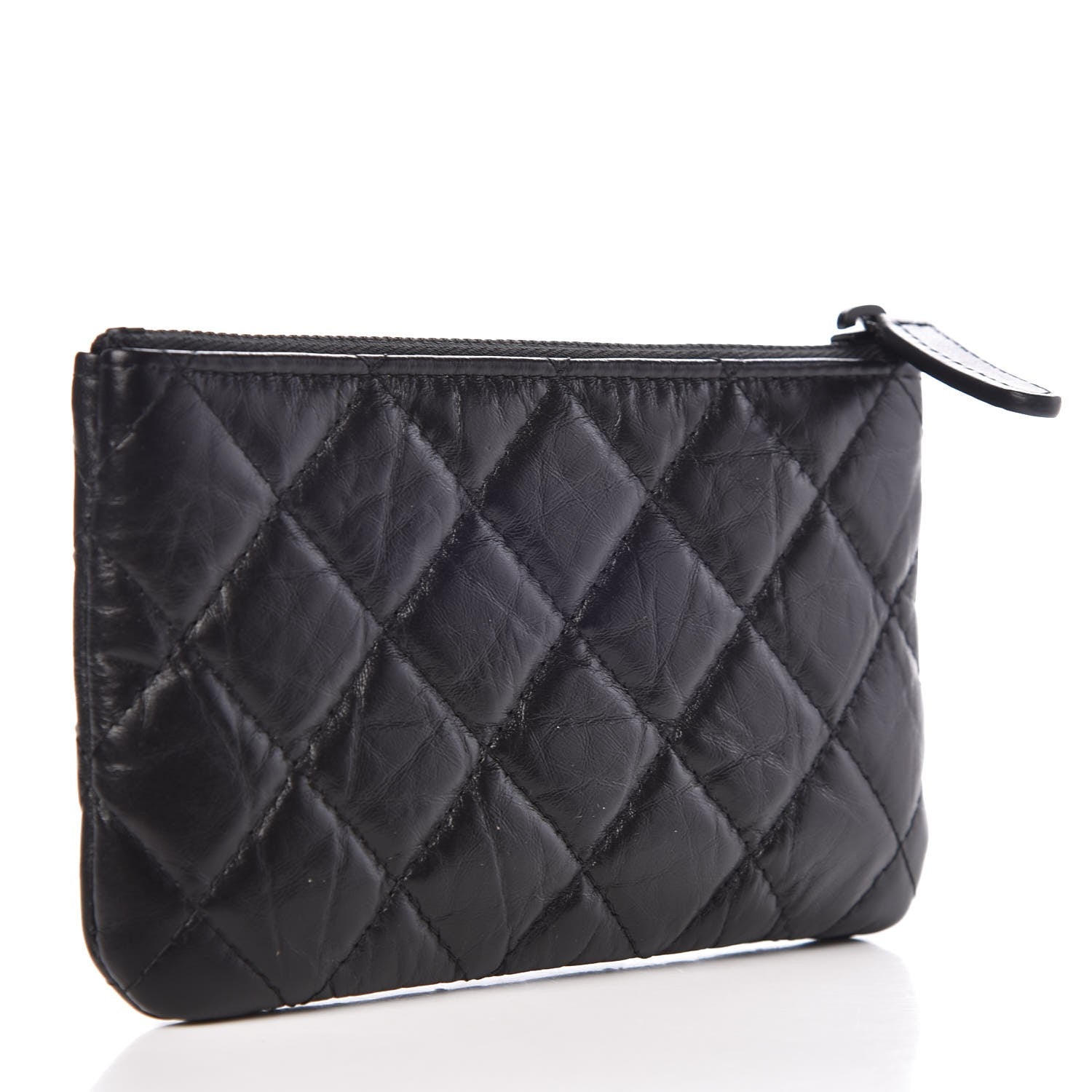 Chanel Aged Calfskin Quilted Small Reissue Cosmetic Case So Black 3 of 8