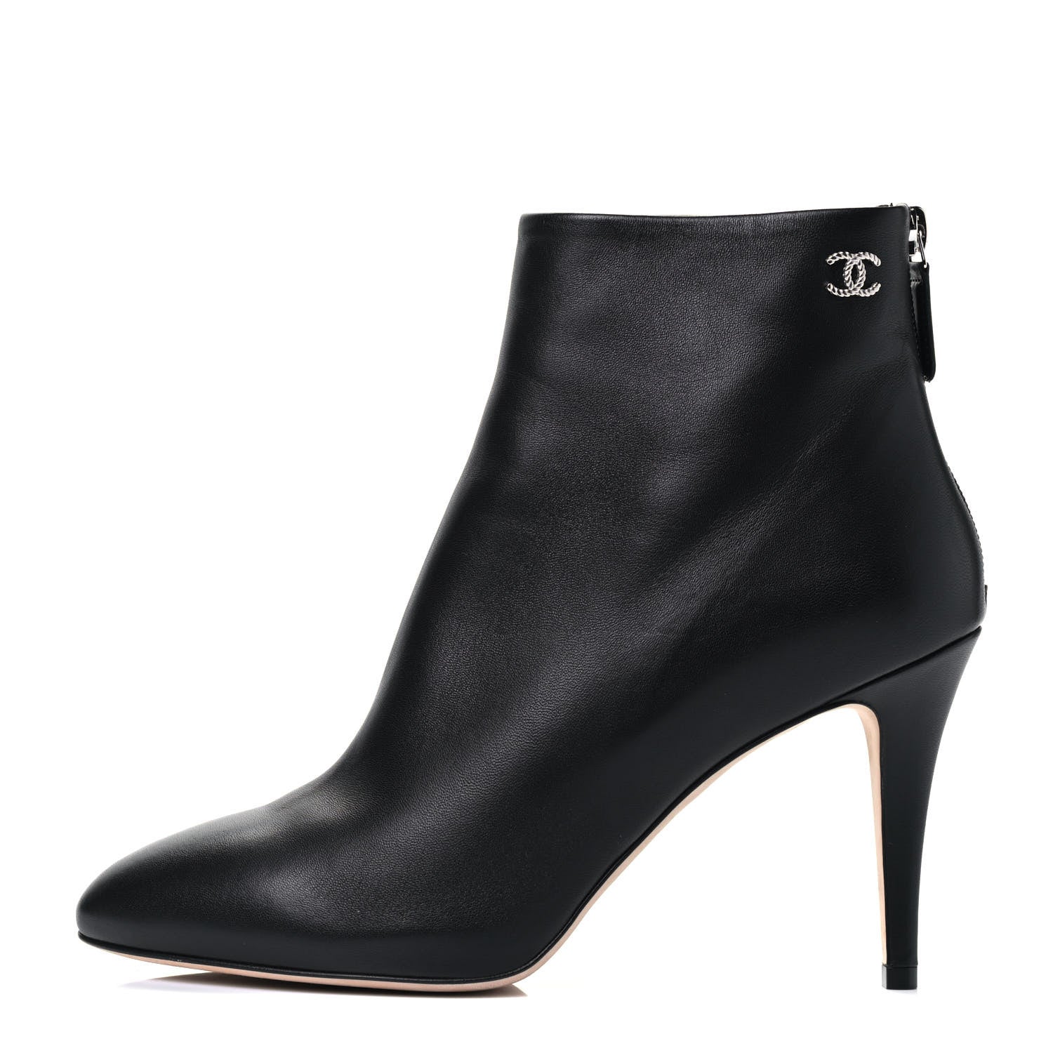 Chanel Lambskin Short Ankle Boots 39 Black 1 of 11