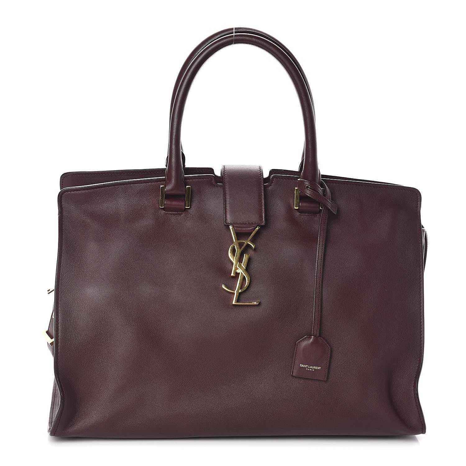 Saint Laurent Calfskin Medium Classic Y Cabas Bordeaux 1 of 9