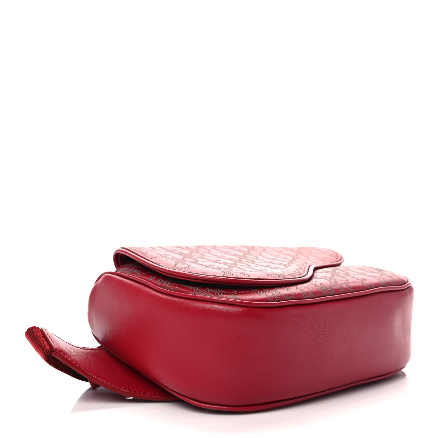Christian Dior Galaxy Calfskin Oblique World Tour Saddle Belt Bag Red 4 of 8