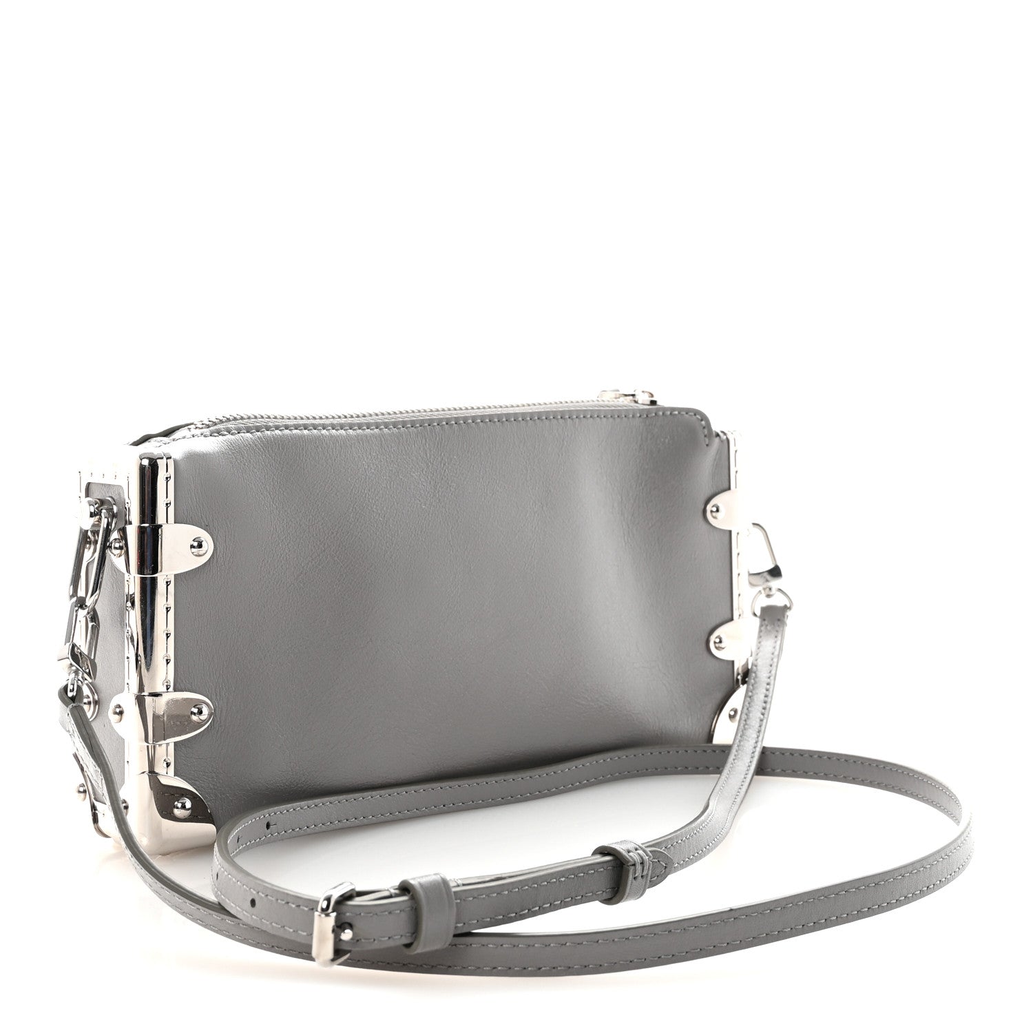 Louis Vuitton Calfskin Slim Trunk  Gris Trianon 3 of 9