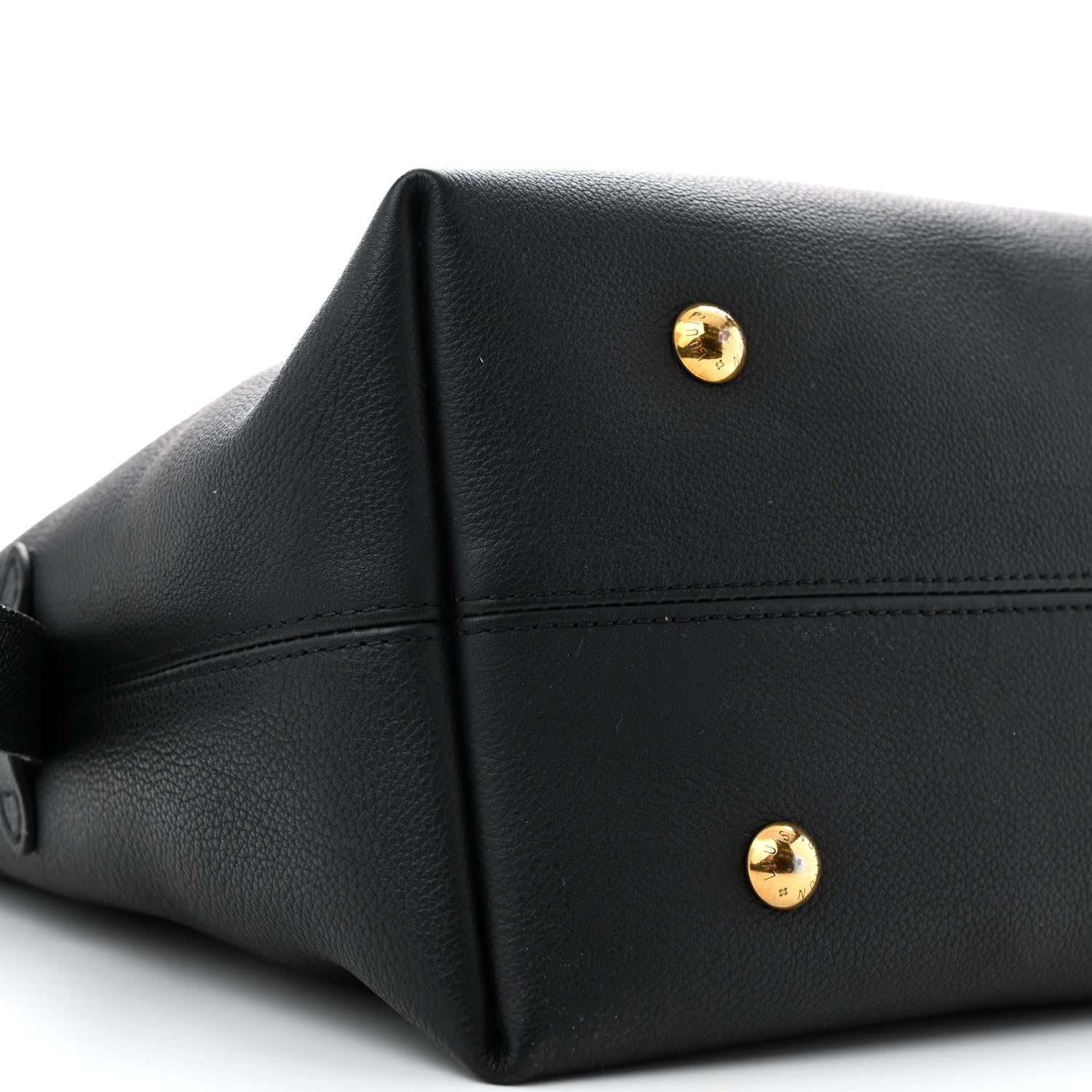 Louis Vuitton Grained Calfskin Low Key Hobo MM Black 9 of 12