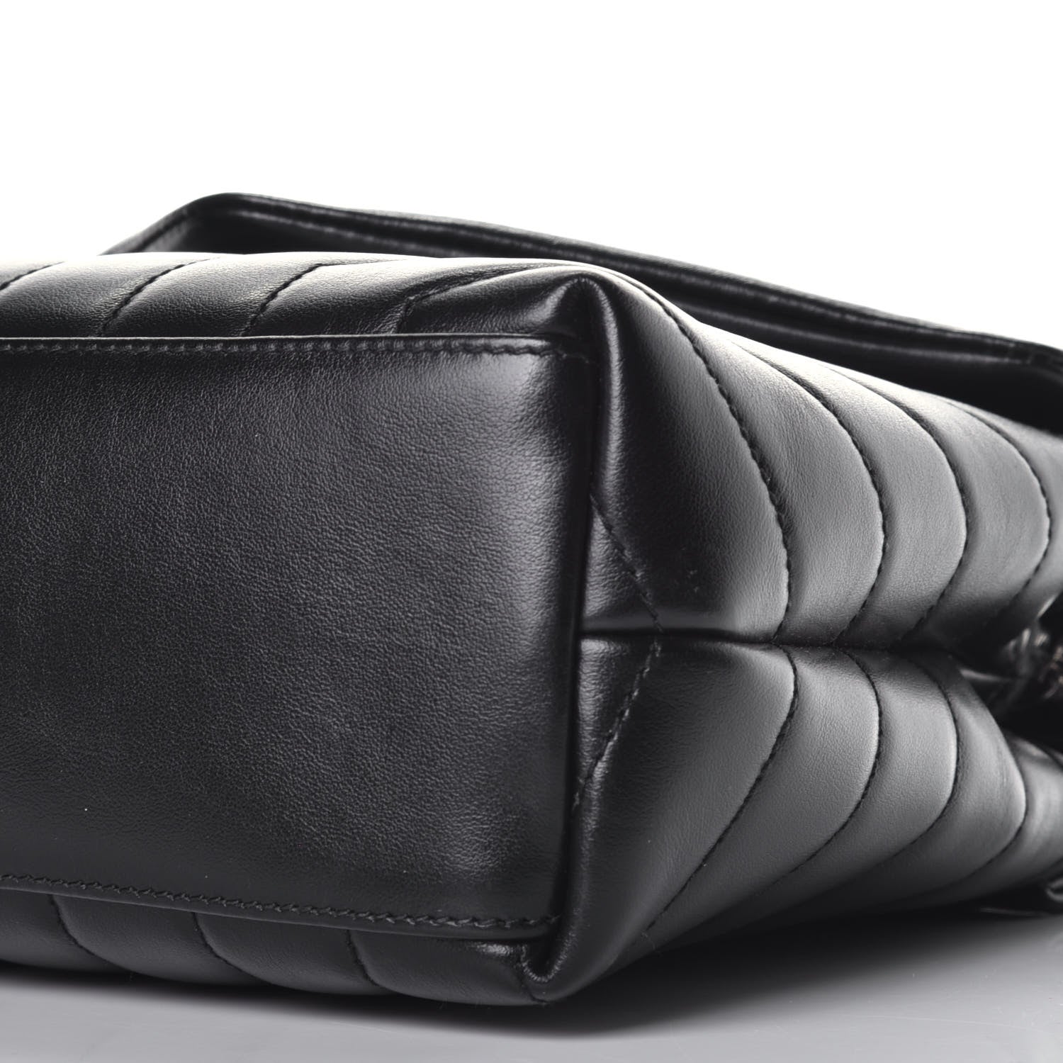 Saint Laurent Calfskin Y Quilted Monogram Small Loulou Chain Satchel Black 8 of 8