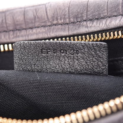Givenchy Nubuck Crocodile Embossed Medium Pandora Grey 9 of 9