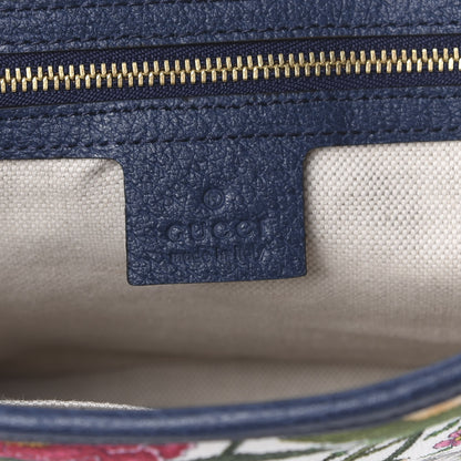 Gucci Canvas Flora Jackie O Hobo Blue Agata 5 of 9