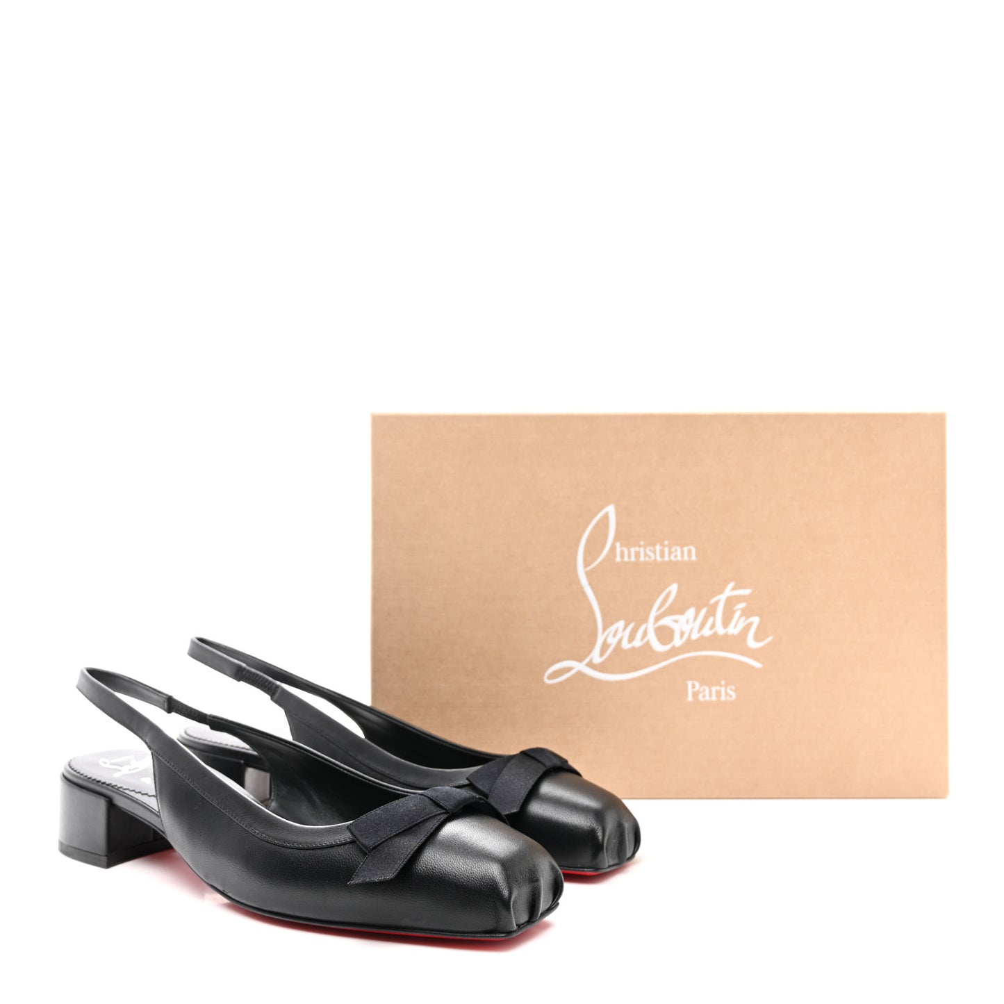 Nappa Mamaflirt 30mm Bow Sling Ballerinas 40.5 Black