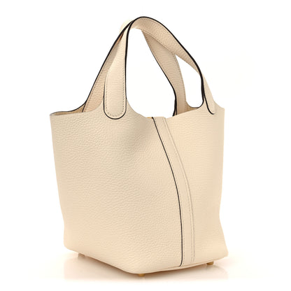 Hermes Taurillon Clemence Picotin Lock 18 PM Nata 3 of 11