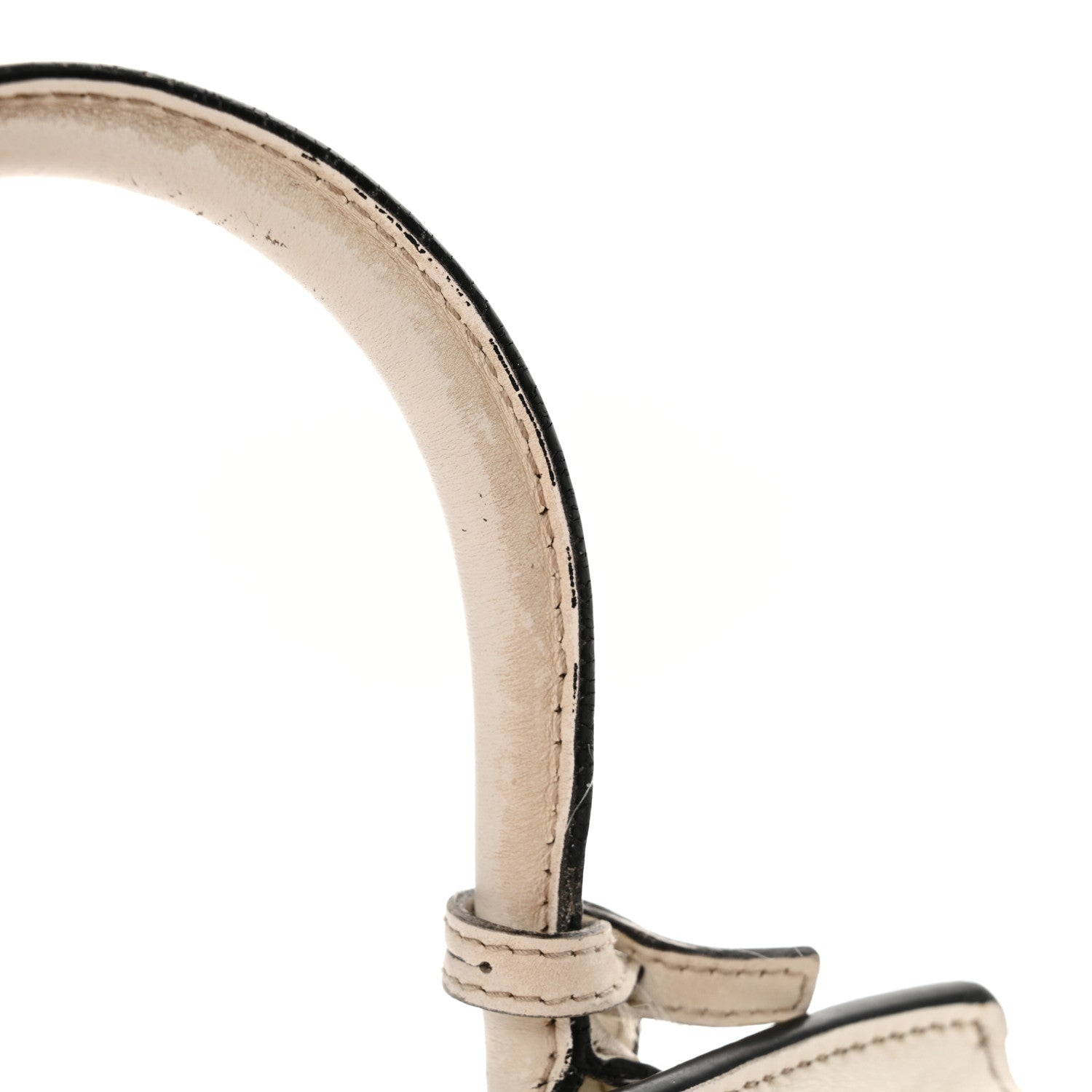 Prada Saffiano Cuir Calfskin Mini Monochrome Top Handle Tote White 19 of 20