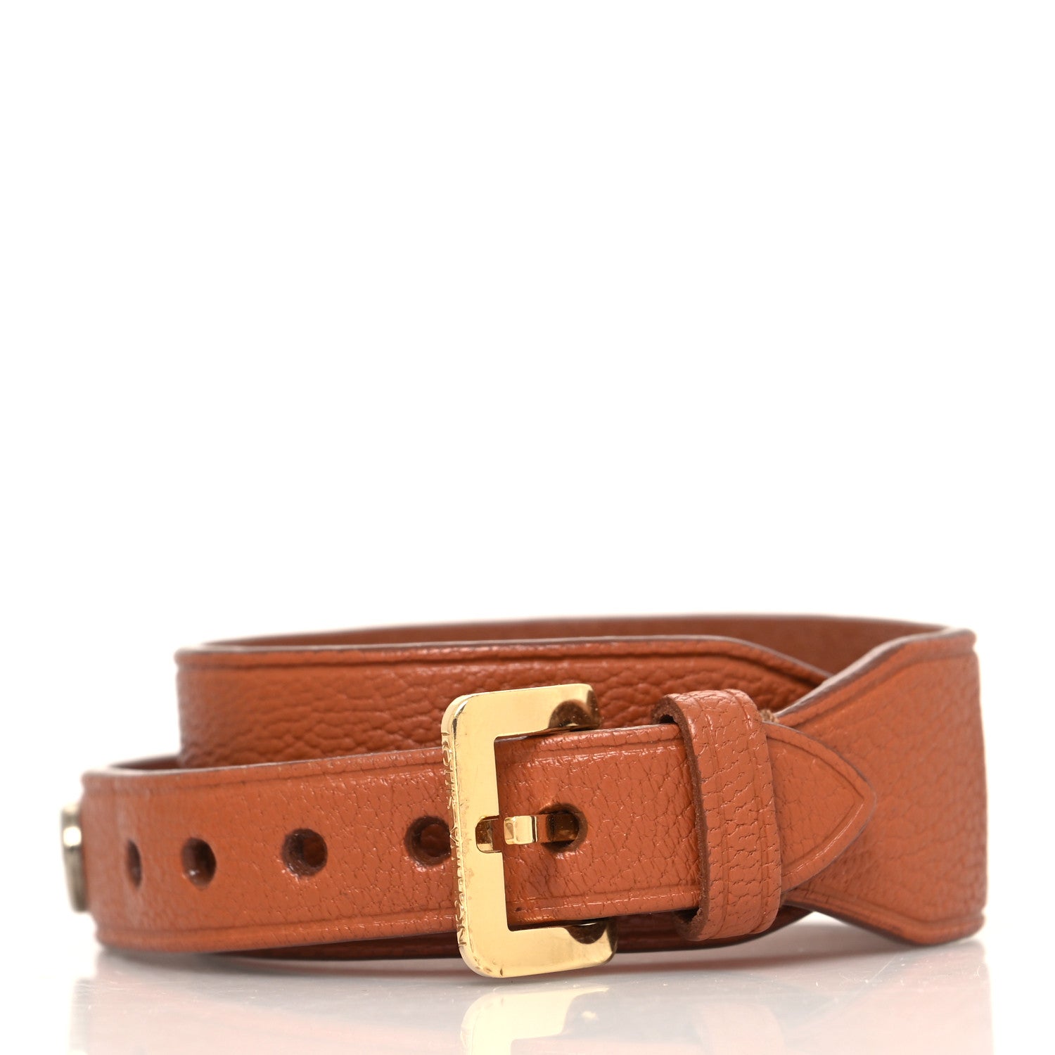 Louis Vuitton Goatskin Spike It Wrap Bracelet 17 Camel 3 of 6