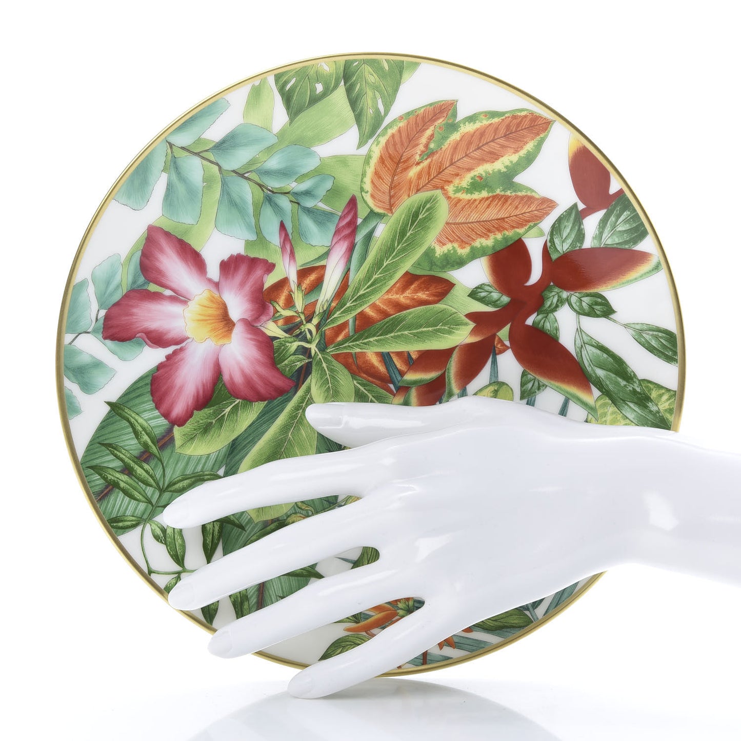 Porcelain Passifolia Dessert Plate N°1 Set of 2