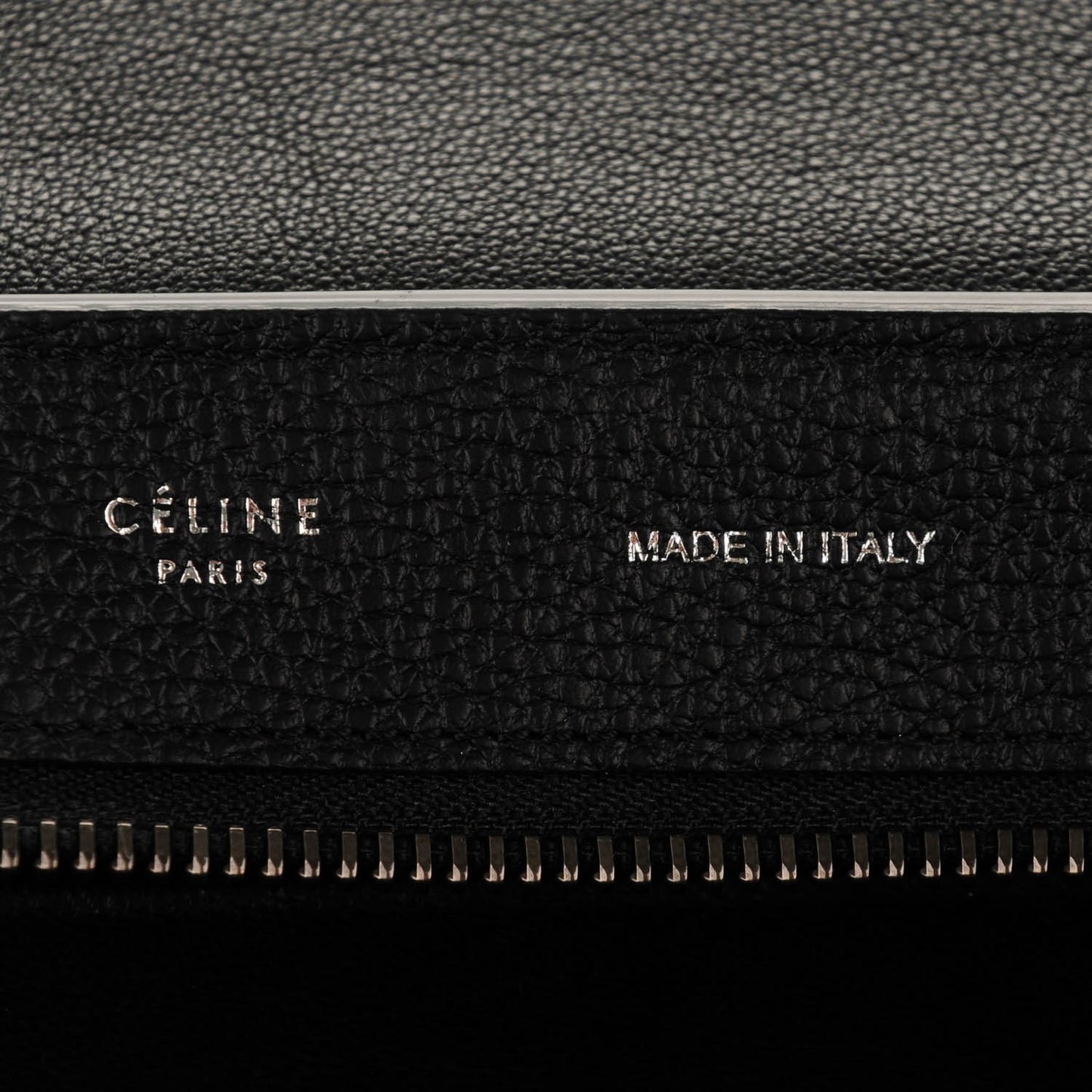 Drummed Calfskin Suede Medium Trapeze Black