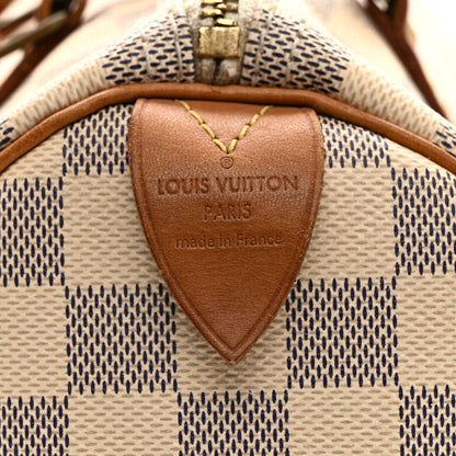 Louis Vuitton Damier Azur Speedy 30 6 of 10