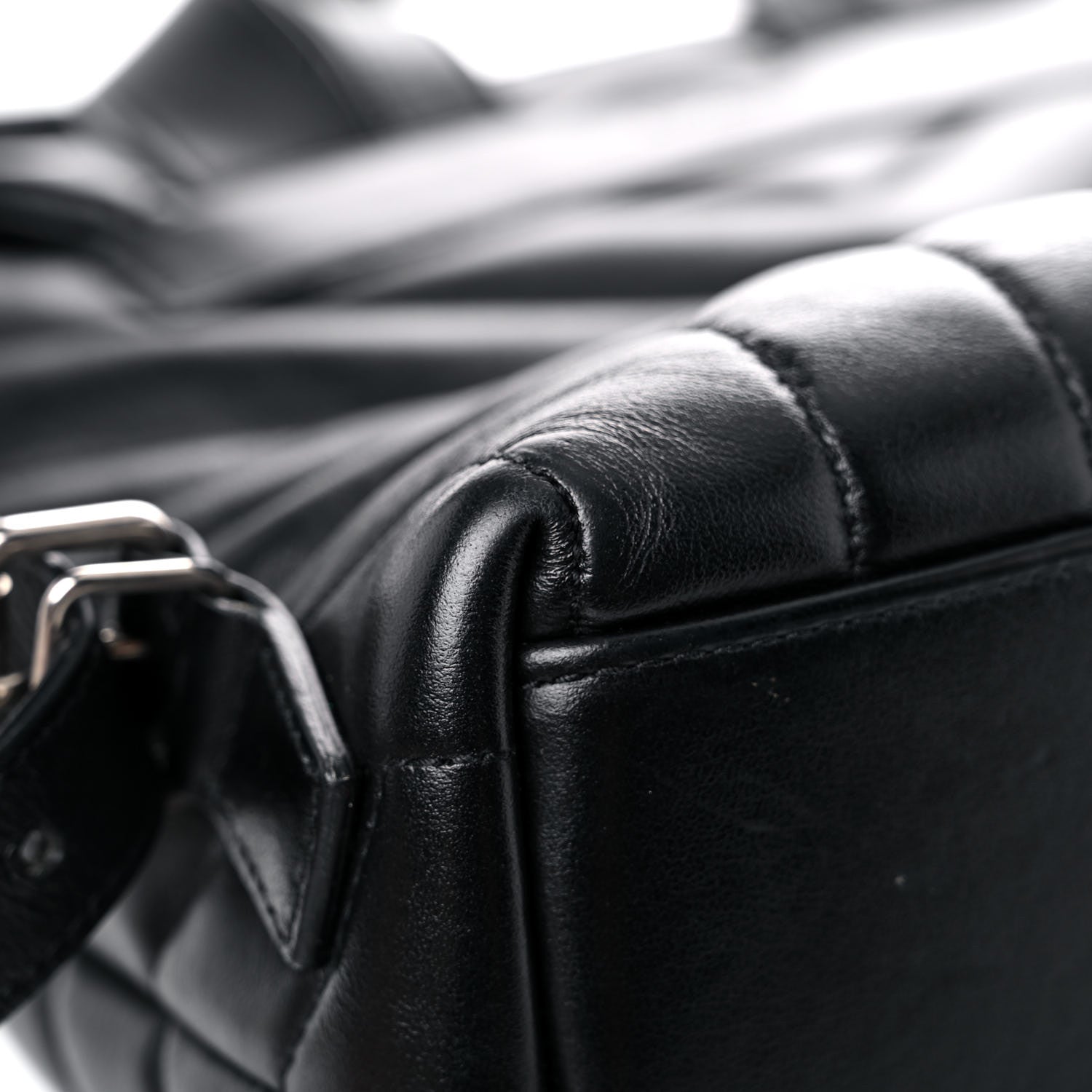 Saint Laurent Calfskin Y Quilted Monogram Small Loulou Backpack Black 11 of 20