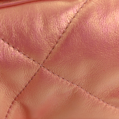 Chanel Iridescent Lambskin Quilted Large Chanel 19 Flap Pink 12 of 13
