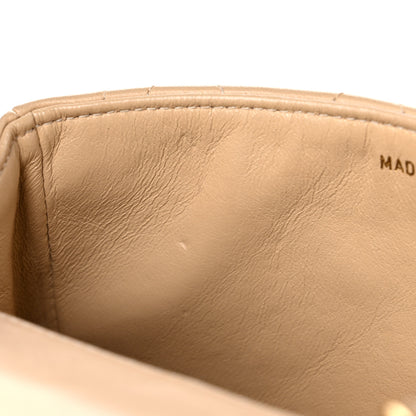 Chanel Lambskin Quilted Mini Square Flap Beige 21 of 26