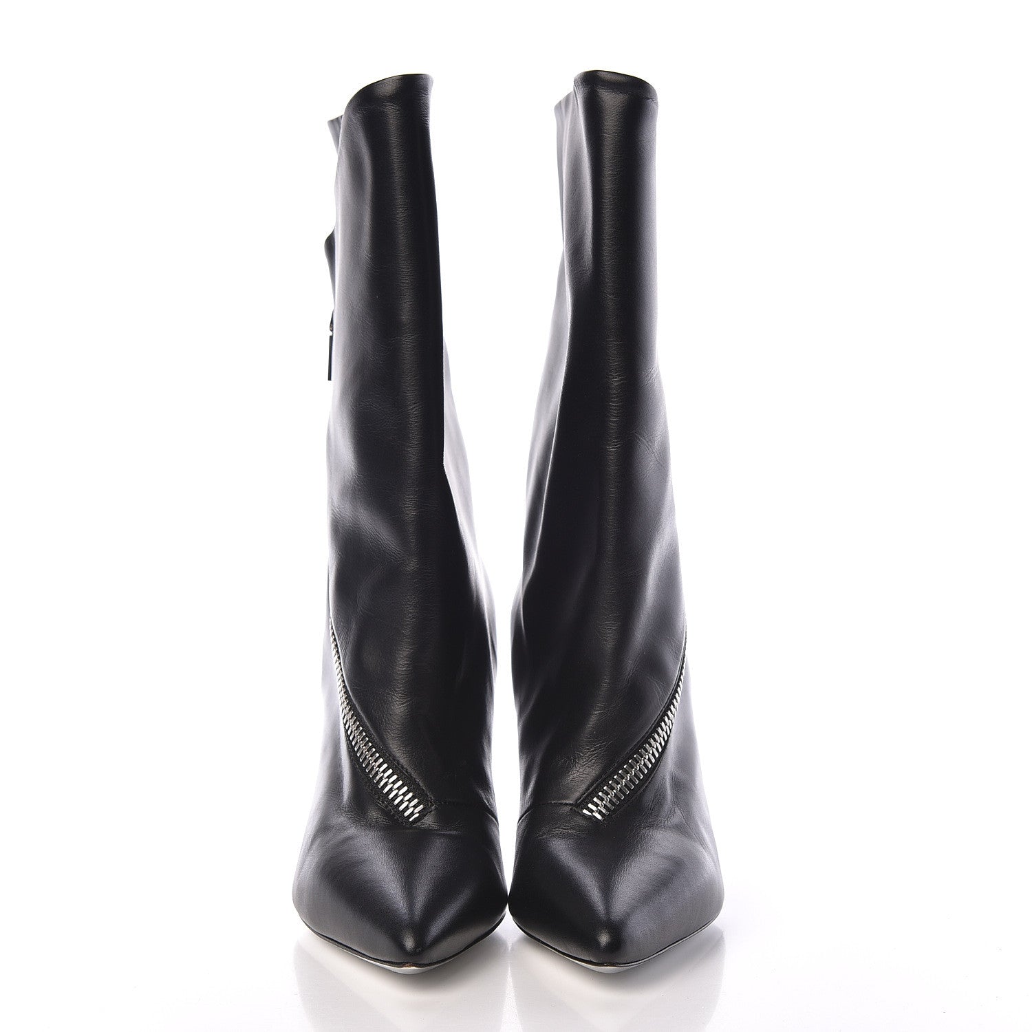 Givenchy Calfskin Botte Show 80 Ankle Bootie 37.5 Black 2 of 11
