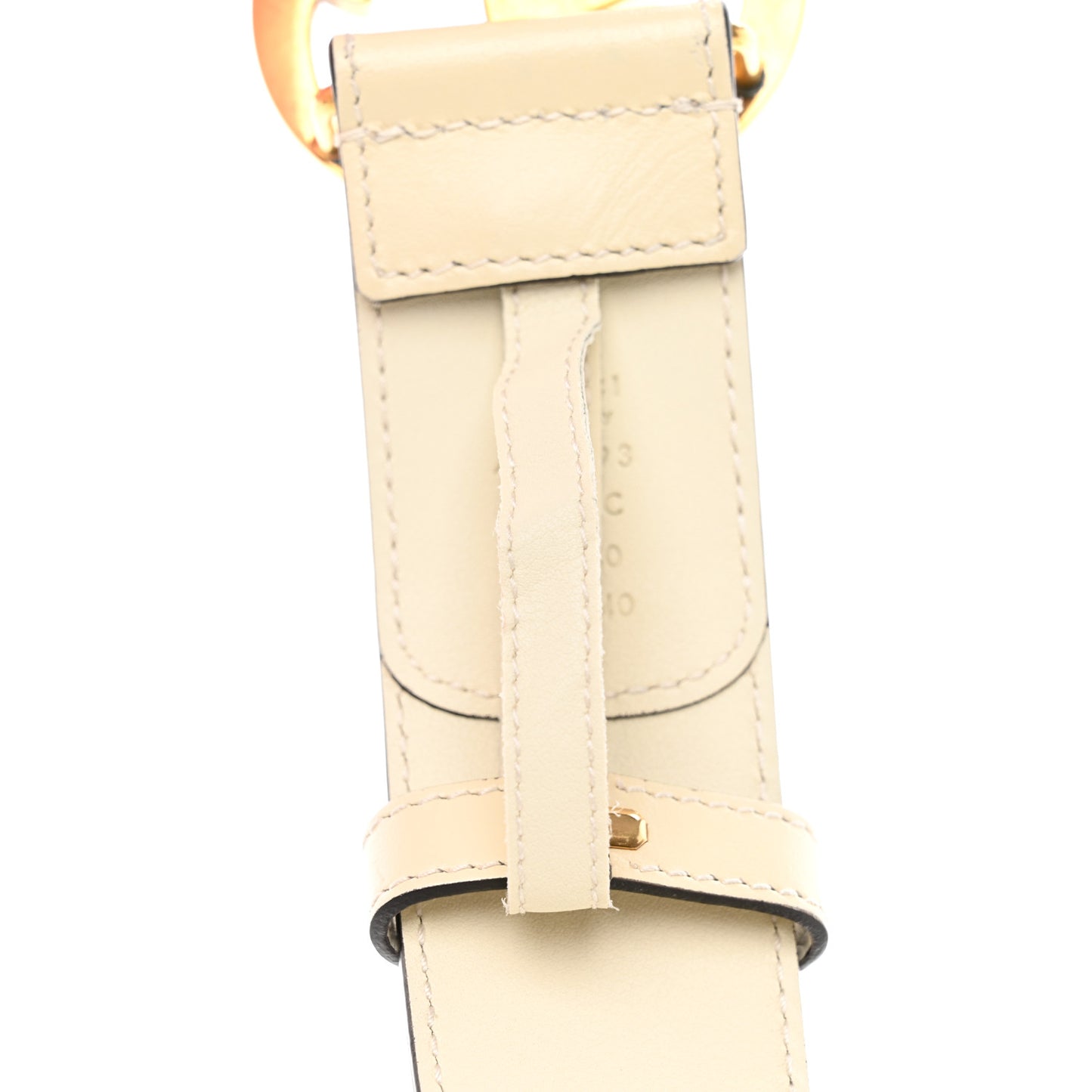 GG Supreme Monogram Matte Plutone Calfskin Double G 40mm Belt 100 40 Beige Ebony Mystic White