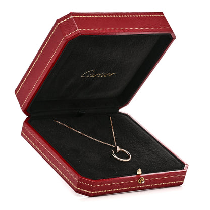 Cartier 18K Pink Gold Diamond Juste Un Clou Pendant Necklace 6 of 6