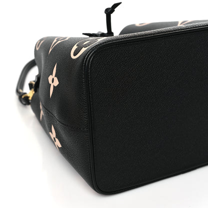 Louis Vuitton Empreinte Monogram Giant Neonoe MM Black Beige 9 of 11