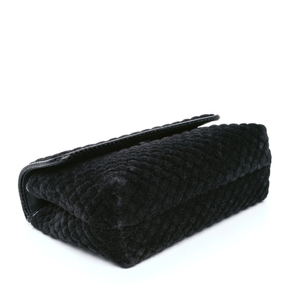 Bottega Veneta Velvet Ayers Baby Olimpia Shoulder Bag Black 3 of 6