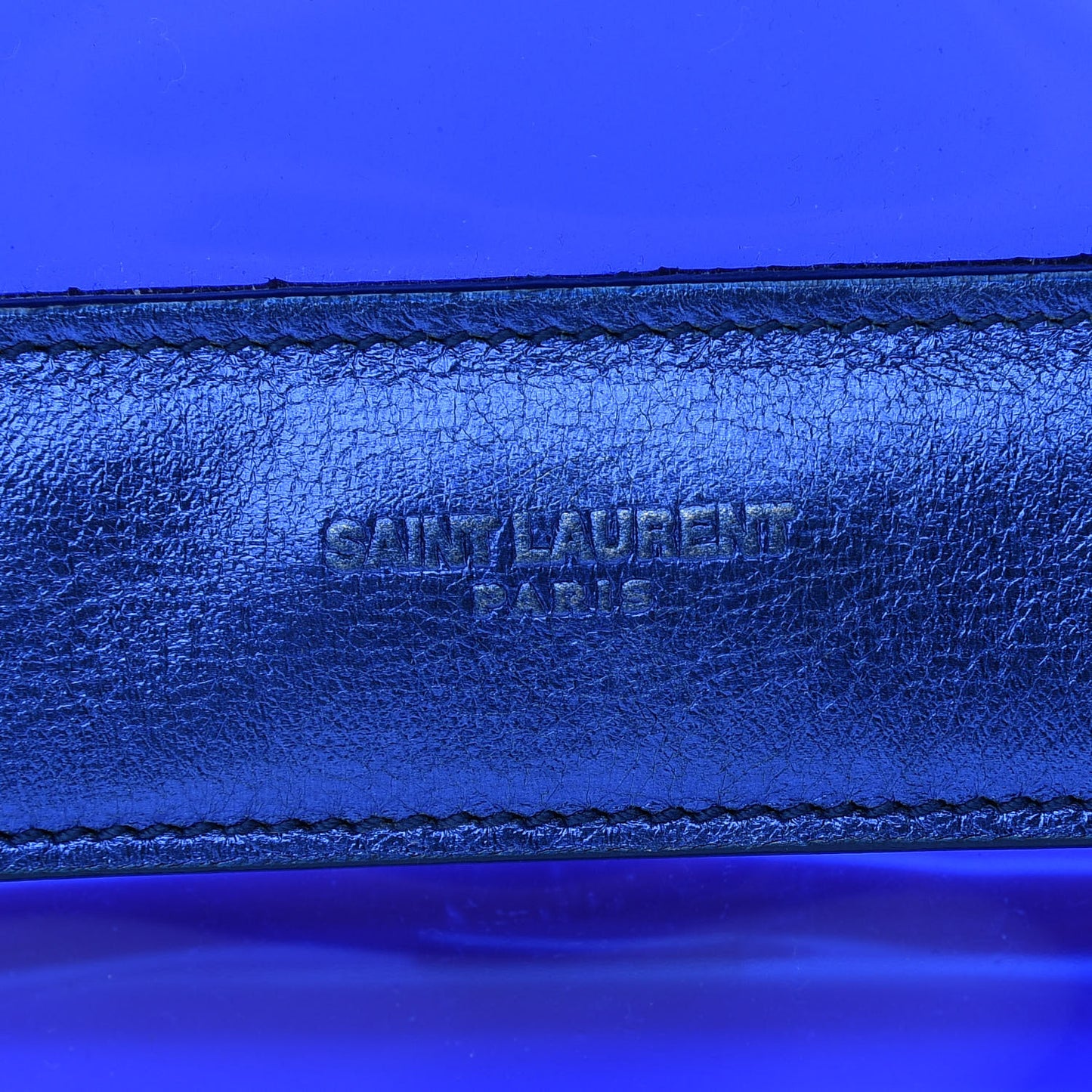Calfskin Metallic PVC Mini Betty Blue
