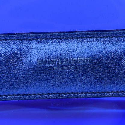 Saint Laurent Calfskin Metallic PVC Mini Betty Blue 6 of 9