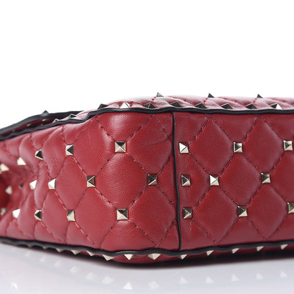 Valentino Garavani Nappa Medium Rockstud Spike Shoulder Bag Rosso Valentino 5 of 9