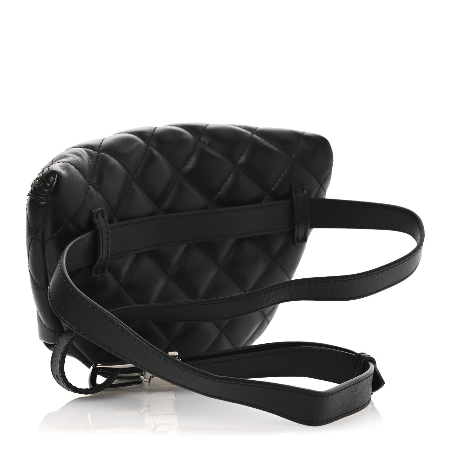 Chanel Calfskin Quilted Waist Belt Bag Black 3 of 11